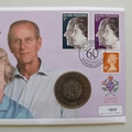 2007 The Queen's Diamond Wedding Anniversary Crown Coin Cover - UK PNC First Day Covers
