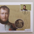 2005 Trafalgar Bicentenary Napoleon Bonaparte Crown Coin Cover - PNC First Day Covers