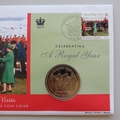 2006 A Royal Year State Visits Crown Coin Cover - Solomon Islands PNC First Day Covers