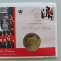 2006 Celebrating A Royal Year Trooping The Colour Crown Coin Cover - Solomon Islands FDC's