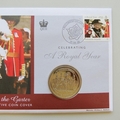 2006 Celebrating A Royal Year Order of the Garter Crown Coin Cover - Solomon Islands FDC's