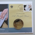 2006 Celebrating A Royal Year Investitures Crown Coin Cover - Solomon Islands FDC's