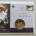2006 Celebrating A Royal Year Royal Visits Crown Coin Cover - Solomon Islands FDC's