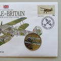 2010 Battle of Britain 70th Anniversary Gloster Gladiator 5 Pounds Coin Cover - PNC First Day Covers