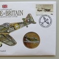 2010 Battle of Britain 70th Anniversary Boulton Paul Defiant 5 Pounds Coin Cover - Gibraltar FDC