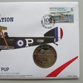 2009 100 Years of Naval Aviation Sopwith Pup Crown Coin Cover - PNC First Day Covers