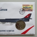 2009 100 Years of Naval Aviation Supermarine Scimitar Crown Coin Cover - PNC First Day Covers