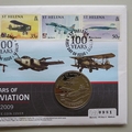 2009 100 Years of Naval Aviation 5 Pounds Coin Cover - St. Helena PNC First Day Covers