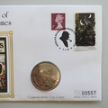 1995 Sherlock Holmes Hounds of Baskervilles Crown Coin Cover - First Day Covers by Mercury