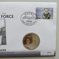 2008 History of the RAF Douglas Bader 5 Pounds Coin Cover - Nauru PNC First Day Covers