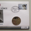 2008 History of the RAF Guy Gibson 5 Pounds Coin Cover - Solomon IslandsPNC First Day Covers