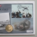 2008 History of the RAF The Berlin Airlift 5 Pounds Coin Cover - St Helena PNC First Day Covers