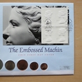 1999 Embossed Machin Portrait Multi Coin Cover - First Day Cover by Mercury Covers