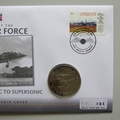 2010 History of the RAF Subsonic to Supersonic Crown Coin Cover - Dominica PNC First Day Covers