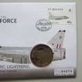 2008 History of the RAF English Electric Lightening Crown Coin Cover - St Helena PNC First Day Covers