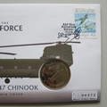 2008 The History of the RAF Boeing CH47 Chinook Crown Coin Cover - First Day Coin Covers