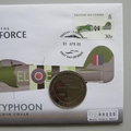2008 History of the RAF Hawker Typhoon Crown Coin Cover - Tristan Da Cunha PNC First Day Covers