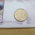 2002 HM Queen Elizabeth The Queen Mother Memorial 5 Pounds Coin Cover - First Day Cover Mercury