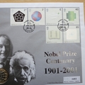 2001 Nobel Prize Centenary Two Pounds Coin Cover - First Day Cover Mercury