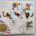 1996 Centennial Olympic Games Gold Medal Winners First Day PNC Cover - David Hemery - Benham