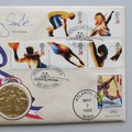 1996 Centennial Olympic Games Gold Medal Winners First Day PNC Cover - Greg & Jon Searle - Benham