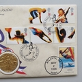 1996 Centennial Olympic Games Gold Medal Winners First Day PNC Cover - Lynn Davies - Benham