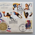 1996 Centennial Olympic Games Gold Medal Winners First Day PNC Cover - Richard Meade - Benham