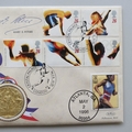 1996 Centennial Olympic Games Gold Medal Winners First Day PNC Cover - Mary Peters - Benham