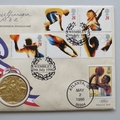 1996 Centennial Olympic Games Gold Medal Winners First Day PNC Cover - Chris Finnegan - Benham