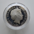 2012 Queen's Diamond Jubilee Investitures Silver Proof 5 Dollar Coin - Bermuda