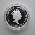 2012 Queen's Diamond Jubilee Royal Ascot Silver Proof 1 Dollar Coin - Cook Islands