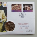2003 The Queen's Golden Jubilee 50 Cents Coin Cover - Ascension PNC First Day Covers