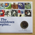 2009 London 2012 Olympics The Countdown Begins 5 Pounds Coin Cover - Royal Mail First Day Cover