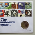 2009 London 2012 Olympics The Countdown Begins 5 Pounds Coin Cover - Royal Mail First Day Cover