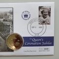 2003 The Queen's Coronation Jubilee 5 Crowns Coin Cover - Niue PNC FDC - Rings & Bracelets