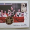 2003 Queen's Coronation Jubilee 5 Crowns Coin Cover - Niue PNC First Day Covers - IS Crown
