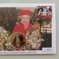 2003 The Queen's Coronation Jubilee 5 Crowns Coin Cover - TDC PNC First Day Covers - Sceptre