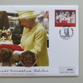 2003 Queen's Coronation Jubilee 50p Pence Coin Cover - Kiribati PNC FDC - Royal Regalia