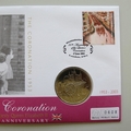 2003 The Queen's Coronation Jubilee 50c Cents Coin Cover - UK PNC First Day Covers