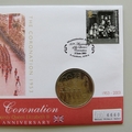 2003 The Queen's Coronation Jubilee 5 Pounds Coin Cover - UK PNC First Day Covers