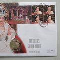 2002 The Queen's 50 Year Golden Jubilee Silver 50p Coin Cover - Gibraltar PNC First Day Covers