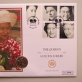 2002 The Queen's Golden Jubilee BU 2 Pounds Coin Cover - UK PNC First Day Covers