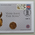 2023 King Charles III Coronation 50p Pence Coin Cover - God Save the King PNC
