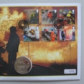 2009 Fire and Rescue Service Crown Coin Cover - UK PNC First Day Covers