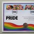 2022 Pride Celebrating Equality 50p Pence Coin Cover - UK PNC First Day Covers