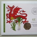 2024 St David Patron Saint of Wales 50p Pence Coin Cover - UK PNC First Day Covers
