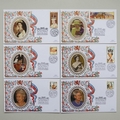 2003 The Queen's Coronation 50th Anniversary Stamp First Day Covers Set - Benhams FDC Collection