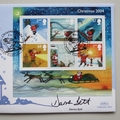 2004 Merry Christmas 50p Pence Coin Cover - Benham Signed UK PNC First Day Covers