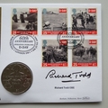 2004 D-Day 60th Anniversary 1 Dollar Coin Cover - Benham Signed UK PNC First Day Covers