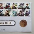 2018 Harry Potter Diagon Valley Medal Cover - Royal Mail First Day Cover